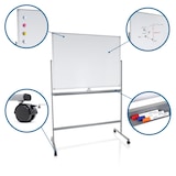 thumbnail of Whiteboard / Wendetafel MULTIBOARD I magnetisch weiß / silber hjh OFFICE