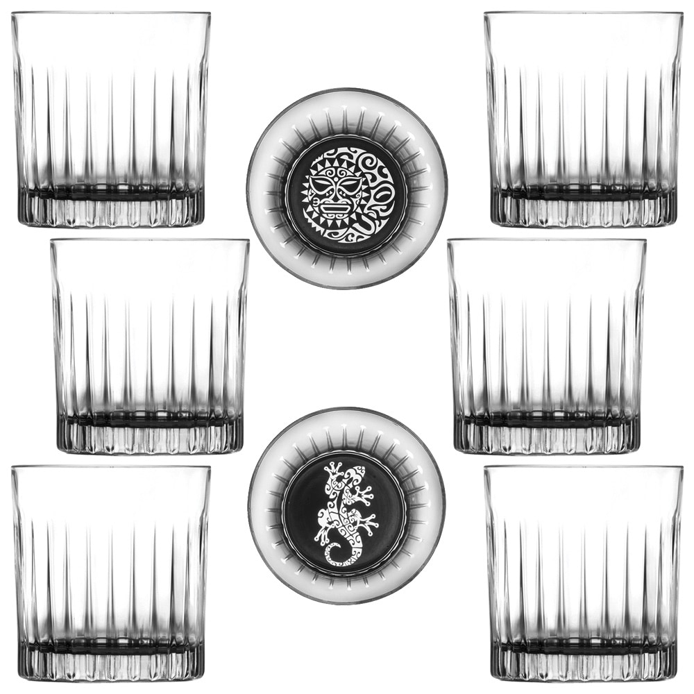 Konfekt 6 Gläser maori dof 36 cl