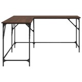 thumbnail of vidaXL Schreibtisch Braun Eichen-Optik 149x149x75 cm Holzwerkstoff