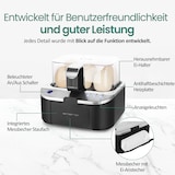 thumbnail of Emerio Smart Eierkoker Elektrisch - Voor 6 Eieren - 400W - spraakmeld. - Hard, zacht en medium gekookt tegelijk - EB-123177.12 - Eierkoker Zwart