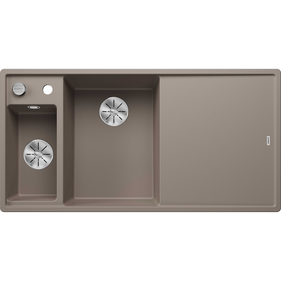 BLANCO AXIA III 6 S Einbauspüle SILGRANIT tartufo ab 60 cm mit Brett