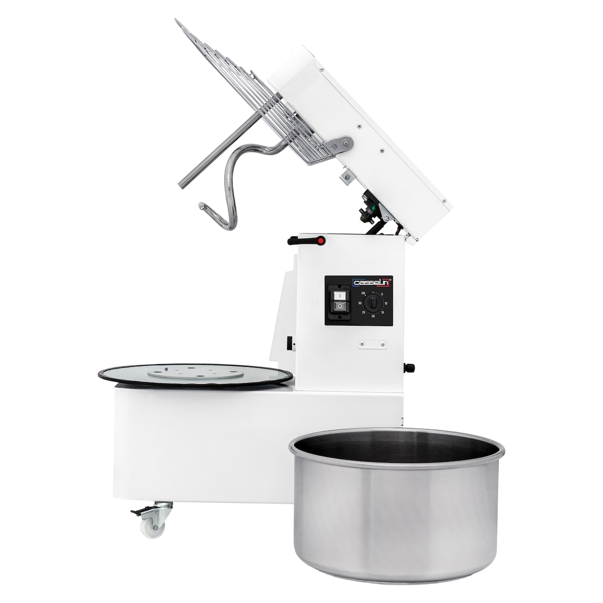 Spiraalmenger met hefbare kop en afneembare kom 2 snelheden 12Kg CPSTRCA2V12 Casselin