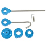 thumbnail of BE-GASTRO I Profi Gastro Geschirrbrause Zweiloch Wand "Premium" Drehgriff blau inkl. Wasserhahn, Mischbatterie & Drehgriff Gastrobrause Gastro Armatur