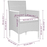 thumbnail of HELLOSHOP26 - Muebles de comedor de jardín con cojines 7 piezas negro 02_0014606