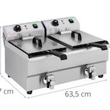 thumbnail of Royal Catering - Elektro-Friteuse - 2 x 10 Liter - Aftapkraan - 230 V