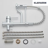 thumbnail of Bernd | Grifo Estera filtrante cromada brillante de 3 vías gastronomía de ósmosis de acero inoxidable para cocina | para restaurante giratorio 360°