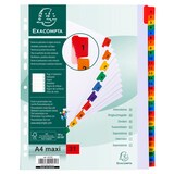 thumbnail of Exacompta, Separatore numerico 1/31, cartoncino bianco 160 gr, tasti colorati, A4 maxi