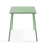 thumbnail of Ensemble table de terrasse carrée et 2 chaises bistrot vert cactus - Oviala