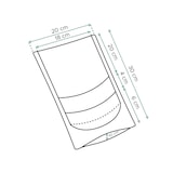thumbnail of MONOUSO - Saco DoyPack Kraft Fecho Zip e Janela 20+10x30cm (50 Uds)
