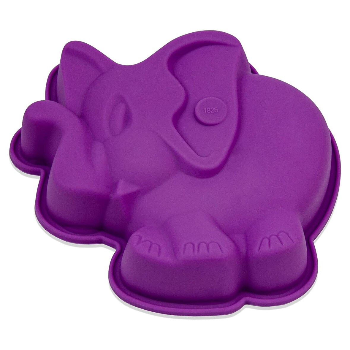 Silikonform Elefant - lila 15x14x3cm - Silikon Form Backen, Seife & mehr - Backform