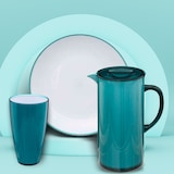 thumbnail of WellHome - Juego de Vajilla en poliestireno azul