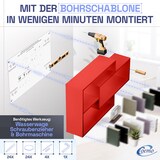 thumbnail of Wandregal Rot Bücherregal Holz Hängeregal Schweberegal