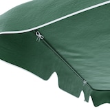 thumbnail of Dondolo 3 Posti Algarve Con Tettuccio Parasole Regolabile Cuscini Imbottiti Struttura Robusta In Acciaio Da Giardino 170 x 110 x 153 cm Verde Bianco