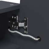 thumbnail of vidaXL Spiegelschrank mit LED-Beleuchtung Gewölbt Grau 42x13x70 cm