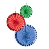 thumbnail of Bunte Party Deko Geburtstag Kindergeburtstag rot blau grün Partyset Regenbogen Farben Fasching Karneval