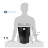 thumbnail of Exacompta 453014D 8x Forever PP, Papierkorb ECOBIN - Schwarz