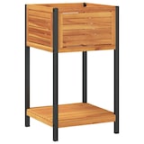 thumbnail of vidaXL Pflanzkübel mit Ablage 45x45x80 cm Massivholz Akazie und Stahl