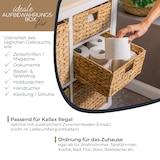 thumbnail of HMF Aufbewahrungskorb passend für KALLAX halbes Fach, Korb geflochten aus Wasserhyazinthe mit Griffen, 2er Set, 30 x 34 x 15 cm, Natur