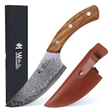 thumbnail of Wakoli Kleines Chefmesser mit Olivenholzgriff und Klingenschutz aus Leder