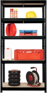 thumbnail of Etagère modulable 5 plateaux bois / métal 40x120xH178 cm 220 kg/plateau