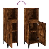 thumbnail of vidaXL Badschrank Räuchereiche 30x30x100 cm Holzwerkstoff