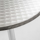 thumbnail of Mesa de bar redonda de aluminio gris