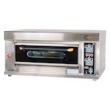 thumbnail of Cleiton® Horno de Pizza Industrial Simple a Gas Butano 4x32 cm con Suelo Cerámico Refractario y Termostato de Calidad | Temperatura 400°C - 10000W