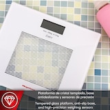 thumbnail of Magefesa Goodfit 1501 - Báscula Baño Blanca, Pantalla 75x31mm, Sensor Alta Precisión, Batería de Litio, Base Antideslizante, Apagado Automático