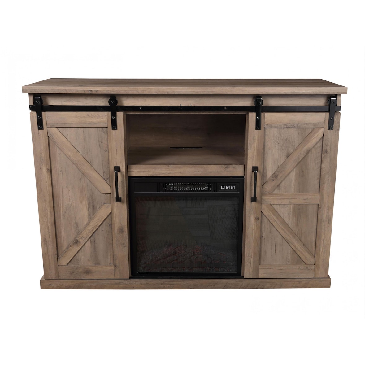 PURLINE Lareira elétrica com móvel aparador rustico 2000W CHE-910