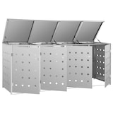 thumbnail of vidaXL Mülltonnenbox für 4 Tonnen 240 L Edelstahl