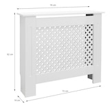 thumbnail of ECD Germany Heizkörperverkleidung Wabenmuster 78x19x82 cm Weiß, MDF lackiert, Heizungsverkleidung Heizkörperabdeckung für Wohnzimmer & Schlafzimmer