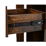 thumbnail of COSTWAY Libreria in legno, scaffale cubico con cassetto e 3 scomparti, scaffale da ufficio, divisorio per ambienti