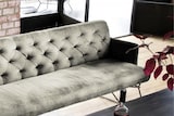 thumbnail of KAWOLA Esszimmerbank CHARME Velvet silber 186cm
