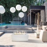 thumbnail of Chimenea de bioetanol de suelo para uso interior y exterior CARAVAGGIO Blanco L100xP40xH40 cm