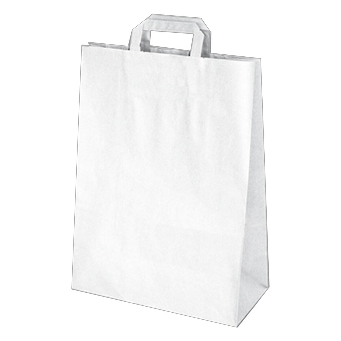 50x GASTRO Papiertragetaschen 39 x 32 x 16 cm mit EAN-Code weiss
