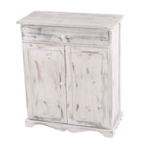 thumbnail of Kommode Schrank, 78x66x33cm, Shabby-Look, Vintage ~ weiß