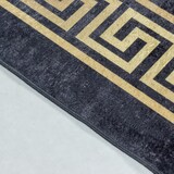 thumbnail of Teppich Schlafzimmer Mäander Pflegeleicht Waschbar Strapazierfähig Wohnzimmer Esszimmer Schwarz 120x170 cm – PIZOL von Kadima Design
