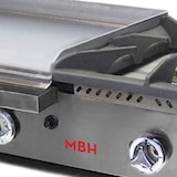 thumbnail of MBH - Gasgrill Bratplatte 600x400 mm aus rektifiziertem Stahl für das Gaststättengewerbe. Fry Top für die Küche für Bar und Restaurant.