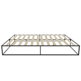 thumbnail of tectake Cama com estrutura de metal Kyoto com estrado, 250 kg 140 x 200 x 25,5 cm preto