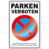 thumbnail of PREMIUM Parkverbotsschild Parken verboten PS04, inkl. Löcher + Schrauben Parkverbot Schild
