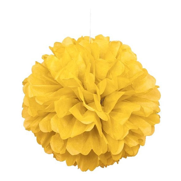 PomPom 40 cm gelb