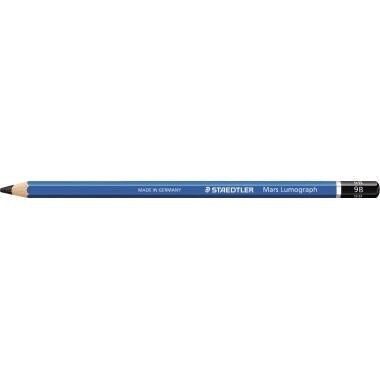 STAEDTLER Bleistift Mars Lumograph 100-9B 17,5cm 9B Schaft blau