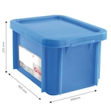 thumbnail of GILAC Bac renforcé HACCP 400 x 300 + couvercle - 15 L - Bleu G119610