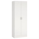 thumbnail of Armadio Multiuso Con 2 Ante Battenti e Ripiani Interni Armadietto Mobile Salvaspazio Per Bagno Lavanderia Ingresso 70 x 36 x 180.9 Cm Bianco