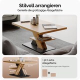 thumbnail of CASARIA® Couchtisch Detroit Holz Grau 90x60x45cm 2 Ablagen Wohnzimmertisch