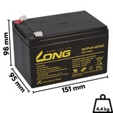 thumbnail of Akku kompatibel Elektro Scooter Roller Cruiser ESCCRSR 4x 12V 14Ah AGM Blei Accu wie 15Ah