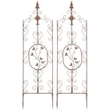 thumbnail of 2er Set Rankgitter Burgus antik braun