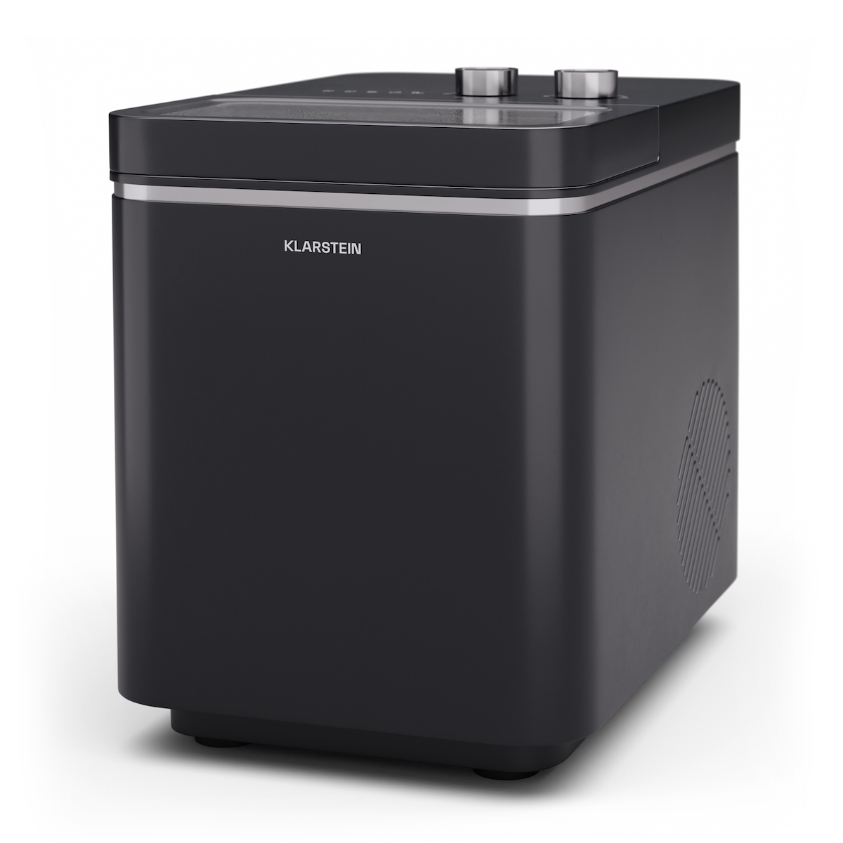 Klarstein IceCraft Eismaschine | 2 Modi | 1,3 Liter Kaltwasser | automatische Reinigung | 12kg/24h Schwarz - black