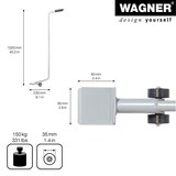thumbnail of WAGNER Möbelheber/Lifter/Umzugshelfer 102 x 23 cm, rückenschonend, aus Stahl, Tragkraft 150 kg - 20412201