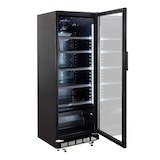 thumbnail of GastroHero Getränkekühlschrank GK-360BB, 360 Liter Kühlraumvolumen, 4 verstellbare Einlegeböden, Innenbeleuchtung, Abschließbar, Schwarz